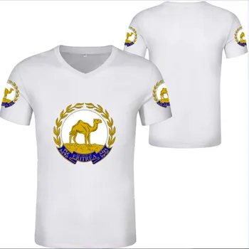 Eritrejas Karoga T-krekls Vīriešu T-krekls īsām piedurknēm T-krekls Bezmaksas custom nosaukums skaits Eritrejas Valsts džersija krekls