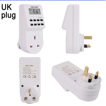ES UK MUMS AU Plug Digitālo Nedēļas Programmējamās Sienas Plug-in Kontaktligzda Taimeris Kontaktligzdas Laika Pulkstenis 220V AC 110V
