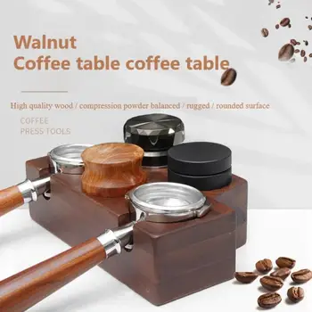 Espresso Kafijas Blietētājus Atbalsta Sēdekļa Koka neslīdoša Uzpildes Nospiediet Sēdekļa Pulveris Āmuru Pad Regulējams Augstums Kafijas Automāts Rīki