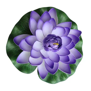 EVA 1Pc Mākslīgie Ziedi Tvertne Augu Zivju Tvertnes Ūdens Lilija Simulācijas Lotus DIY Dīķis Apdare Mākslīgā Lotus Peldošo Ziedu