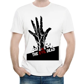 Evil Dead T-Krekls Mens Casual Modes Īsām Piedurknēm Movie Print Boomstick Topi, T-Veida, O Kakla Vasarā Bāzes Apģērbs Unisex