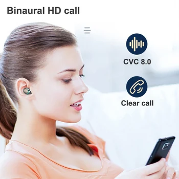 F9-5C 5.0 Bluetooth saderīgu Bezvadu Austiņas Portable Smart Maksas Austiņas Maskēšanās Universāls Ūdensizturīgs 9D Stereo Skaņu