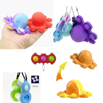 Fidget Rotaļlietas Gudrs Astoņkāji Kulons Dekompresijas Rotaļlietas, Lai Mazinātu Stresu Pieaugušie Un Vientuļš Autiskiem Cilvēkiem, Antistresa Fidget