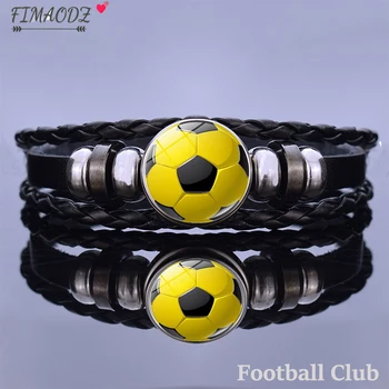 FIMAODZ Futbola Kluba Aproce Futbola Komandas Logo Custom Modes Roku Ādas Aproces, Vīriešu, Sieviešu Fanu Aproces Dāvanu