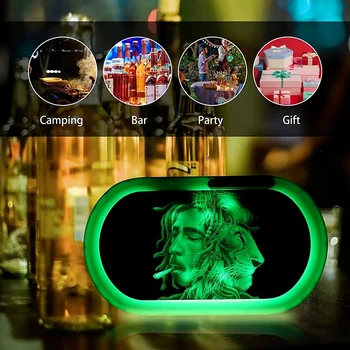 Finest LED Ritošā Nezāļu Paplāte Ar Bluetooth Audio Uzlādējams Cigarešu Renes Spīdēt visu Nokrāsu Tumsā Tabakas Piederumi