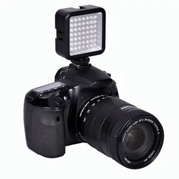 Flash Mini Pro Led-49 Video Gaismas 49 Led Zibspuldze Dslr Kameras Videokameru Dvr Videokameras Gaiši Melna
