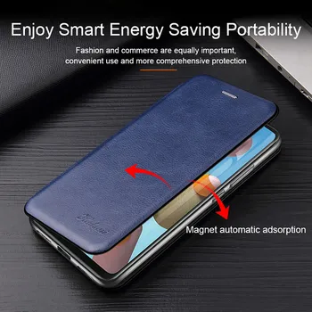 Flip Ādas Magnētisko Telefonu Gadījumos Samsung Galaxy A21S Mīksto Aizmugurējo Vāciņu Kartes Slots Samsung Galaxy A50 A70 galaxy 31