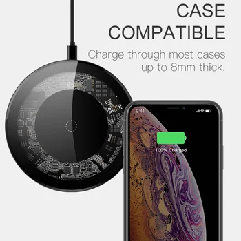FLOVEME 30W Bezvadu Lādētāju Ātri Qi Bezvadu Tālruņa Lādētājs, iPhone 12 11 Pro Xs Max Bezvadu Lādēšanas Paliktņa Samsung S20
