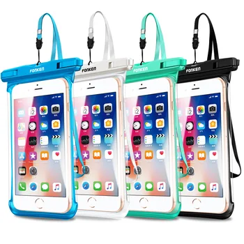 FONKEN IPX8 Ūdensizturīgs Gadījumā Pārredzamu Sauss Soma Jūrmalas Peldēšanas Kabata Mobilo Telefonu Aptver Coque iphone 11 12 pro max lietā