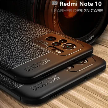 For Xiaomi Redmi Note 10S Case For Redmi Note 10S Cover Capas Phone Bumper TPU Soft Leather For Fundas Redmi Note 10S 10 S Cover