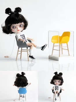 Forma Krēslu Miniatūras Blythe 1/6 Namiņš Mēbeles, Rotaļlietas, Mini Modeli Modes Lelles, Aksesuāri, Krēslu Rotājumi, Mājas Dekoru