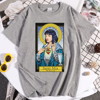 Freddie Mercury Fantastikas Saint Mia Saint Jules t krekls Katolicisms Sieviešu apģērbu Celulozes Sieviešu ikdienas Harajuku vīriešu Tee Krekls