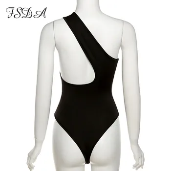 FSDA Dobi No Melnā Sexy Bodysuit Sievietes Ir 2021. Vasarā Pie Pleca Baltu Ķermeņa Tops bez Piedurknēm Backless Bodysuits Gadījuma