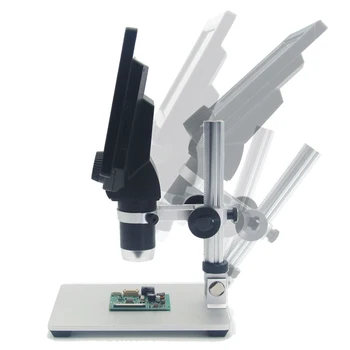 G1200 Digitālo Mikroskopu, 7 Collu Liels Krāsu Ekrāns Liela Bāze LCD Displejs 12 mp izšķirtspēja 1-1200X Nepārtrauktu Amplifikācijas Lupa