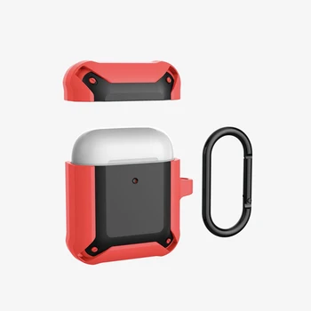 Gadījumā AirPods 2 1 3 Segtu Luksusa Anti-fall Austiņas Vāks Apple Airpods pro Gaisa Pākstis Pro Gadījumā Piederumi Apvalks Ar Āķi