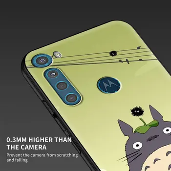 Gadījumā, Motorola Moto G9 Spēlēt G8 Jauda Lite Viens Fusion Plus Hyper G30 Black G Stylus Tālruņa Vāciņu Būtiska Miyazaki Hayao Totoro