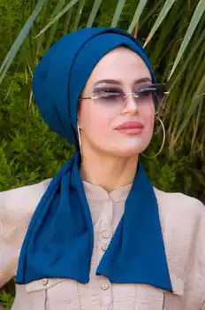 Galvas Lakatu Musulmaņu Sieviešu Kokvilnas Turban Sunīti Hijab Caps Iekšējo Hijabs Femme Musulman Arābu Wrap Turbantes Islāma Apģērbi