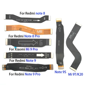 Galvenais Flex Kabelis Xiaomi Redmi Piezīme 9S 8 9 Pro K20 / Mi 9T / Mi 9 Pro Savienojumu Mainboard LCD Ekrāns Lentes