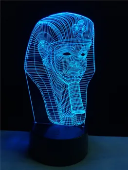 GAOPIN Ēģiptes sfinksa Dekoratīvā Apgaismojuma Kabelis 3D LED USB Guļamistaba Nakts Gaisma Multicolor Galda Lampa Patīk Vēsture, Draugiem Dāvanas