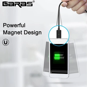 GARAS Magnētisko Kabeļa Mikro USB/C Tipa Lādētāju 3 in 1 C Tipa Ātrās Uzlādes Mobilā Telefona Kabeļi Usb C android Lādētāju un Datu