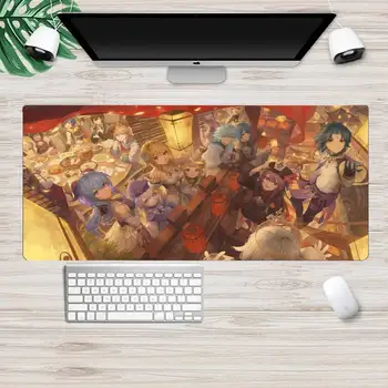 Genshin Ietekmes Skaistu Anime Peli Mat XL Liels Datorspēļu Tastatūra DATORA Galds Mat Takuo peles paliktņi Mousemat par Lolicon Anime Fanu