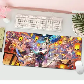 Genshin Ietekmi mākslas Skaistu Anime Peli Mat L Liels Datorspēļu Tastatūra DATORA Galds Mat Datoru, Planšetdatoru Spēļu Pele Spilventiņu