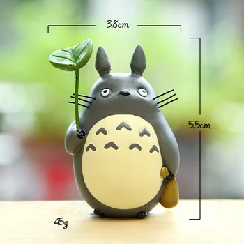 Ghibli Anime Totoro Ielas Lampas Attēls Galda Rotājumi Miyazaki Hayao Modelis Sūnu Pasaku Dārzs Miniatūras Rotaļlietas Dekori Aksesuāri