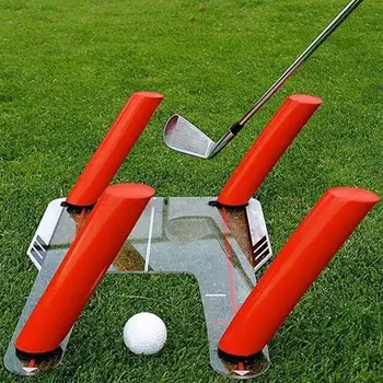 Golfa Sparā Prakses Spogulis Saskaņošana Apmācību Atbalsta ar 4 Stieņi Virknes Golfa Prakses Bāzes,Golfa Instrumentu Piederumi