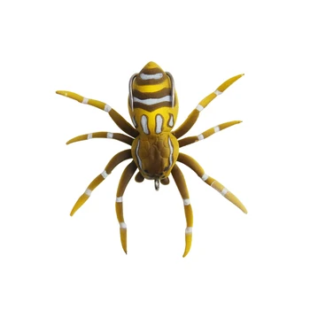 Goture 1gb Spider Mīkstās Ēsmas 7cm 6g Silikona Ēsmas Mākslīgā Softbait Lures Weedless Zvejas Vilinājums, ar Reālistisku Dizains