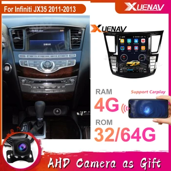 GPS navi DVD atskaņotājs Infiniti JX35 2011. - 2013. gadam automašīnas radio multimediju atskaņotājs, 2 din Android auto stereo autoradio Tesla stils