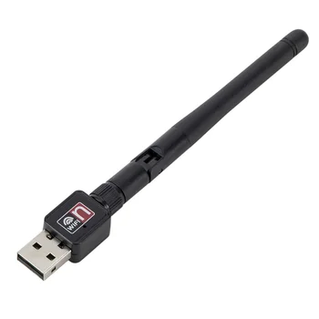 Grwibeou USB 2.0 150Mbps WiFi Bezvadu Tīkla Karte, 802.11 b/g/n LAN Adapteris ar 2db Antenu Klēpjdatoru, Mini Wifi Dongl