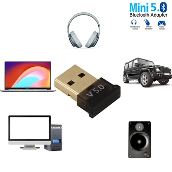 GRWIBEOU USB Bezvadu Bluetooth 5.0 Adapteris Mūzikas Uztvērējs MINI BT5.0 Dongle Audio Adapteri Datoru PC, Klēpjdators, Tablet