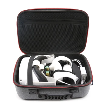 Grūti EVA Ceļojumu Uzglabāšanas Soma Oculus Quest 2 VR Austiņas Portable Ērta somiņa VR Austiņas Kontrolieru Piederumi