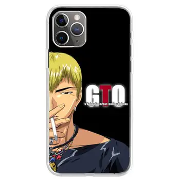 GTO Great Teacher Onizuka Telefonu Gadījumā Pārredzama Iphone 11 12 Pro Max Xr X Mini 7 8 PLUS Coque Vāciņu