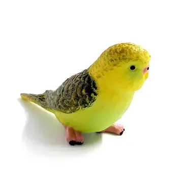 Gudrs Meža Papagailis Mini Dzīvnieku Modelis Miniatūrā Ainavas Rotājumu Dārza Dekori