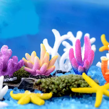 Gudrs Simulācijas Nelielu Koraļļu Krāsains Mākslīgais Koraļļu Maziem Ornamentiem Mini Gudrs Dāvanas Zivju Tvertnes Apdares Akvāriju Dekori