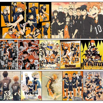 Haikyuu! ! Anime Plakātu Volejbola Zēns Mākslas Glezniecības Telpu Dekorēšana Sienas Uzlīmes, Plakāti, Tapetes, Piekārtiem Bildes