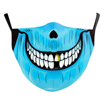 Halloween Funny Cospaly Šausmu Joker Mutes Maskas Sieviešu vīriešu Unisex Sejas Aizsardzība Riteņbraukšana Plankumi Elpojošs Pieaugušo Puses Maska