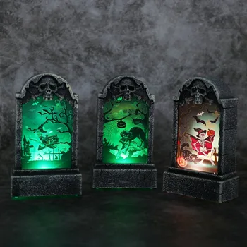 Halloween Kapa piemineklis LED Gaismas Rotājumu 2021 Halloween Dekoru Mājas, Dārza Dekori Āra Šausmu Nams Halloween Puse Supplies