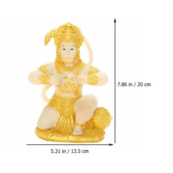 Hanuman Budas Statuetes Dienvidaustrumu Āzijas Stila Mērkaķis Skulptūru Ieejas Dekors Miniatūra Mājas Biroja Ornaments