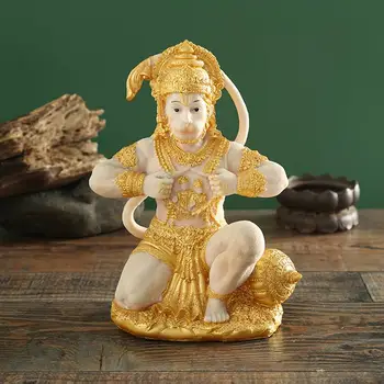 Hanuman Budas Statuetes Dienvidaustrumu Āzijas Stila Mērkaķis Skulptūru Ieejas Dekors Miniatūra Mājas Biroja Ornaments
