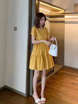 HanWomen ir plus lieluma kleitu korejas modes temperaments zaudēt vecuma-samazinot tauku mm svārki