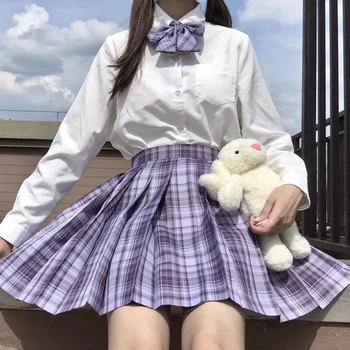 Harajuku y2k Kawaii Sieviešu Gothic Kroku Pleds Svārki Vasaras Modes JK Cosplay Sieviešu Augsto Vidukli Sexy Deju Mini Īsi Svārki