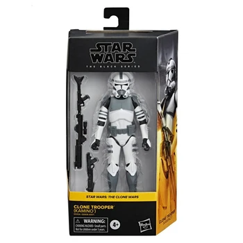 Hasbro Star Wars Black Series Clone Wars Clonetrooper (Kamino E9354) 6 Collu Rīcības Attēls Rotaļlietu Dāvanu Bērniem