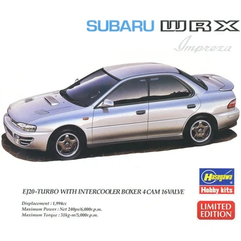 Hasegawa Samontēti Modelis 1/24 Rotaļlietas automašīnas Subaru IMPREZA WRX Sporta auto #20333