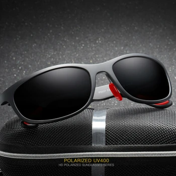 HBK Polarizētās Sporta Saulesbrilles Vīriešiem TR90 Neatsavināmas Rāmja Brilles braukšanai Zvejas Pārgājienu Āra UV Aizsardzība