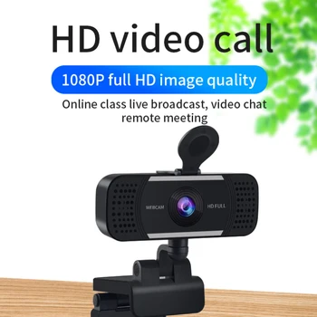 HD (4K Webcam Mini Datoru PC WebCamera Ar Mikrofons, Grozāms Kameras Live Broadcast Video, Aicinot Konferences Darba
