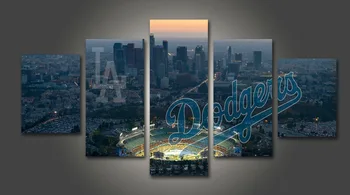 HD Drukāt Beisbola Los Angeles Dodgers Fani Glezna uz audekla sienas māksla attēlu mūsdienu mājas dekoru druka kanvas glezna /PT1146