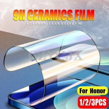 HD Mīksto Keramikas Filmu Par Huawei Honor 9.A 9.C 9X 8.A 8.C 8S 8X Spēlēt 3 4 Ekrāna Aizsargi Godu 10es 20i 20S 20 Lite V20, V30, Bez Stikla