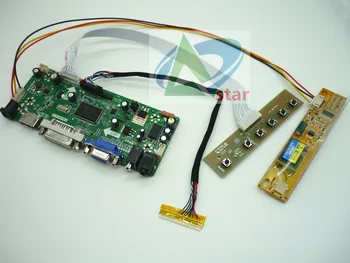 HDMI+DVI+VGA+AUDIO LCD Kontrolieris Valdes komplekts 15.4 collu LTN154AT07 1280*800 LVDS 30 adatu klēpjdatoru LCD kontrolieris valdes DIY komplekti